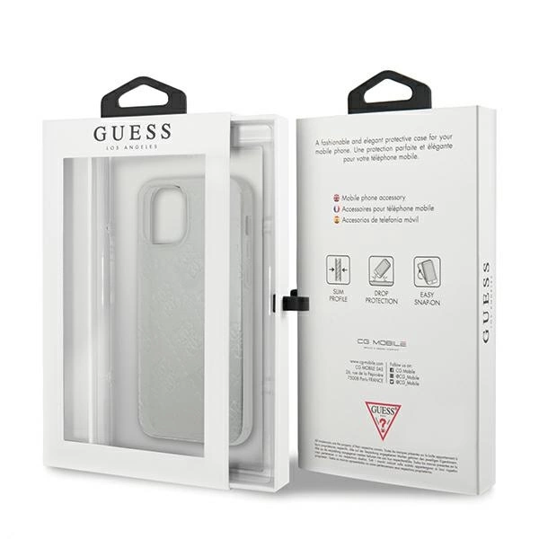 Guess GUHCP12S3D4GTR iPhone 12 mini 5.4" transparent hardcase 4G 3D Pattern Collectioneng