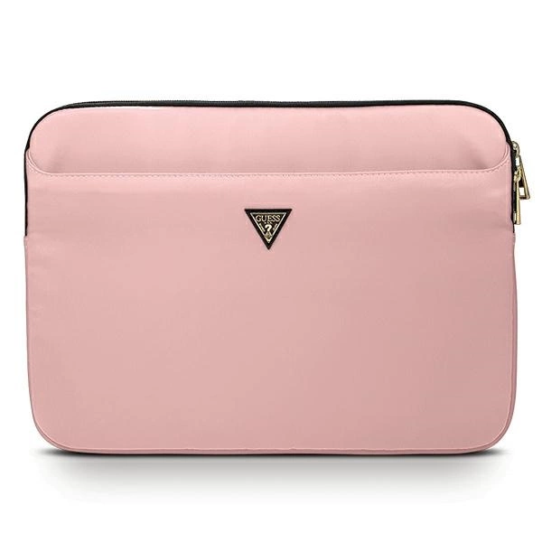 Guess Nylon Triangle Logo case for a 13" laptop - pinkeng