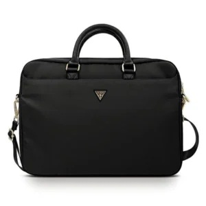 Guess Nylon Triangle Logo bag for a 16" laptop - blackeng