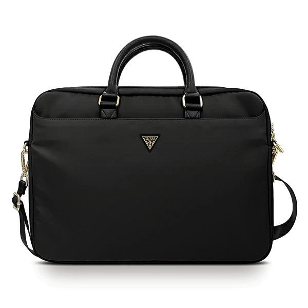 Guess Nylon Triangle Logo bag for a 16" laptop - blackeng