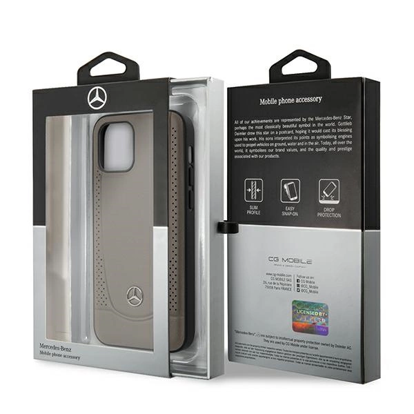 Mercedes MEHCP12LARMBR iPhone 12 Pro Max 6,7" brązowy/brown hardcase Urban Lineeng