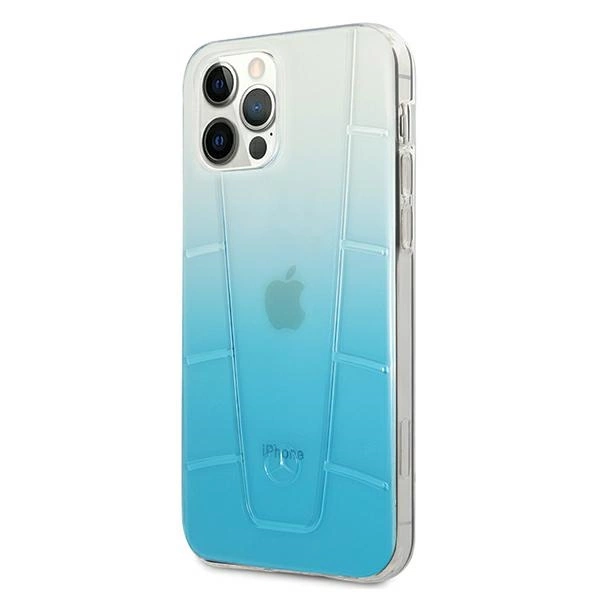 Mercedes MEHCP12LCLGBL iPhone 12 Pro Max 6,7" niebieski/blue hardcase Transparent Lineeng