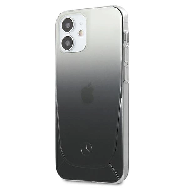 Mercedes MEHCP12SARGBK iPhone 12 mini 5,4" czarny/black hardcase Transparent Lineeng