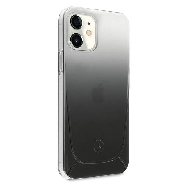 Mercedes MEHCP12SARGBK iPhone 12 mini 5,4" czarny/black hardcase Transparent Lineeng