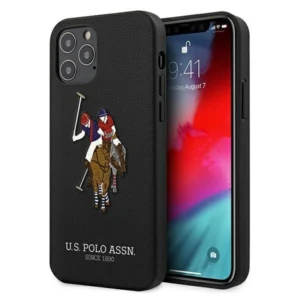 US Polo USHCP12LPUGFLBK iPhone 12 Pro Max 6.7" black/black Polo Embroidery Collectioneng