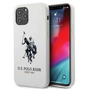 US Polo USHCP12MSLHRWH iPhone 12/12 Pro 6,1" biały/white Silicone Collectioneng