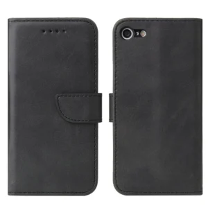 Magnet Case Elegant Case Cover Flip Cover iPhone SE 2022 / SE 2020 / iPhone 8 / iPhone 7 Blackeng