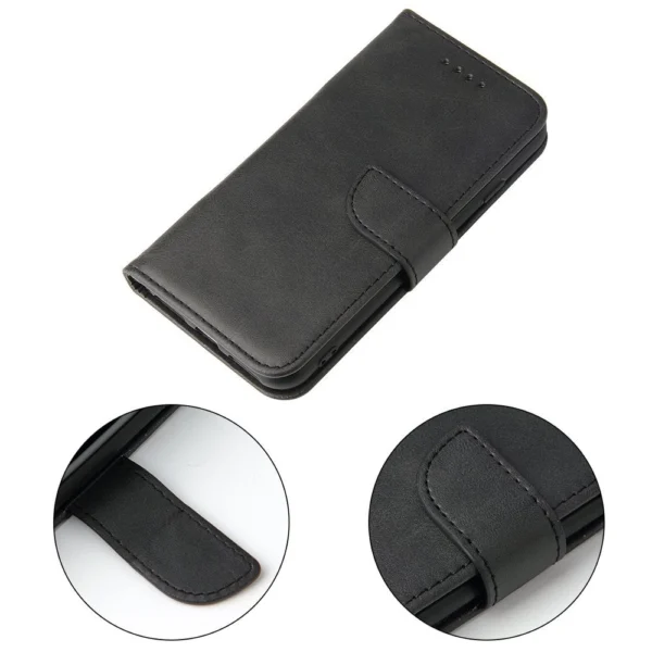 Magnet Case Elegant Case Cover Flip Cover iPhone SE 2022 / SE 2020 / iPhone 8 / iPhone 7 Blackeng