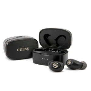 Guess GUTWSJL4GBK TWS Bluetooth headphones + black/black 4G docking stationeng