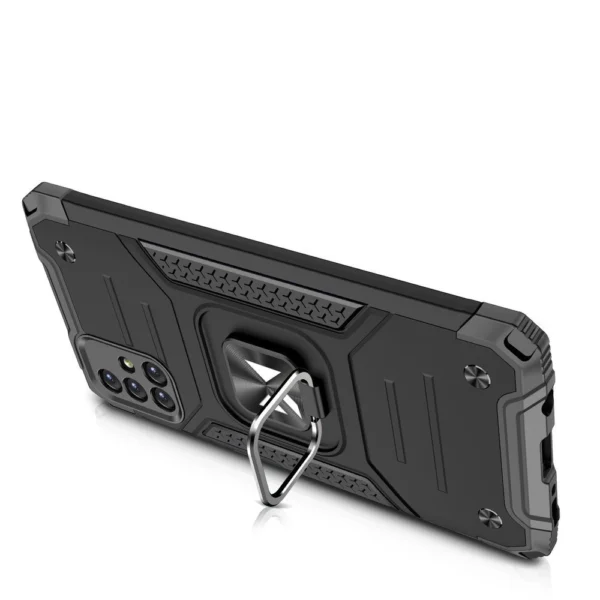 Wozinsky Ring Armor Case Kickstand Tough Rugged Cover for Samsung Galaxy M31s silvereng