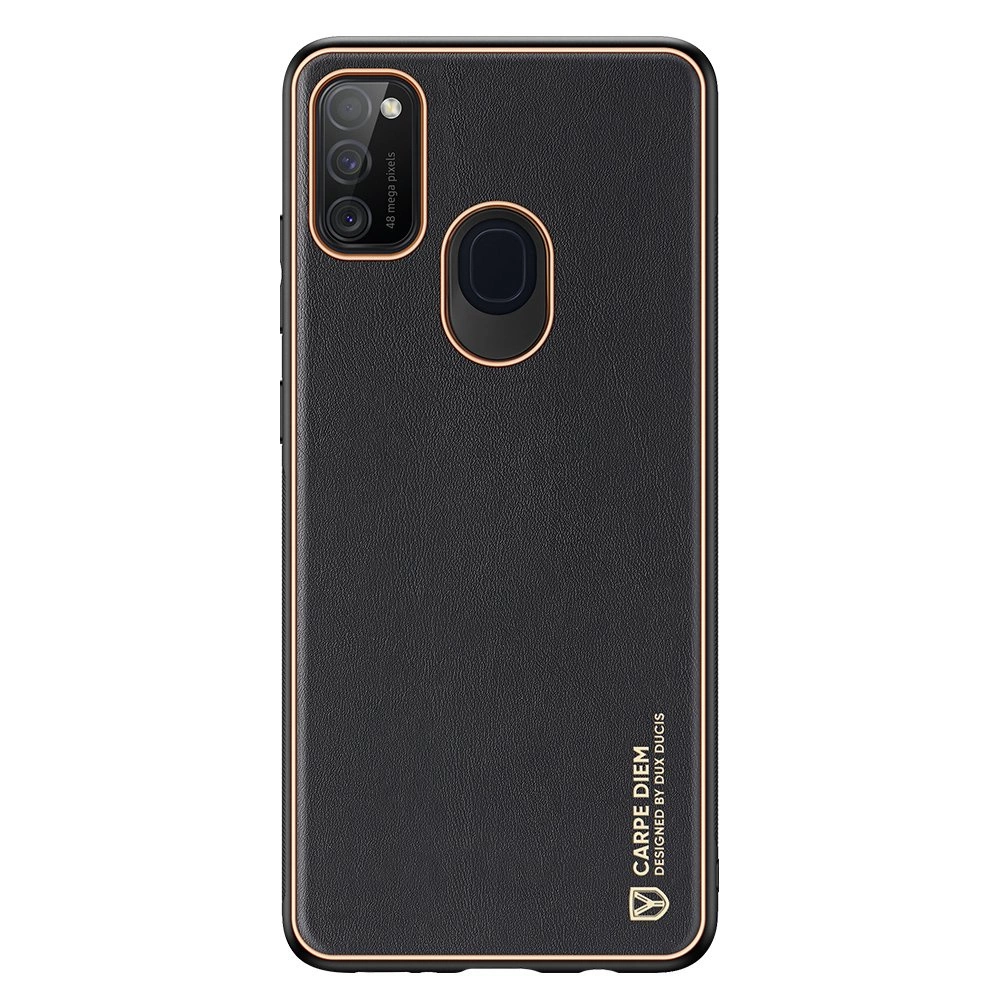 Dux Ducis Yolo elegant case made of soft TPU and PU leather for Samsung Galaxy M30s blackeng