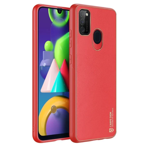 Dux Ducis Yolo elegant case made of soft TPU and PU leather for Samsung Galaxy M30s redeng