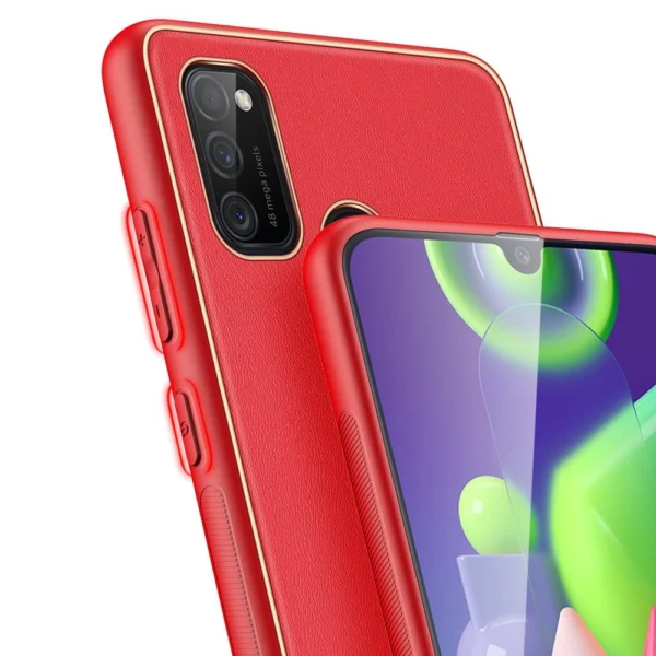 Dux Ducis Yolo elegant case made of soft TPU and PU leather for Samsung Galaxy M30s redeng