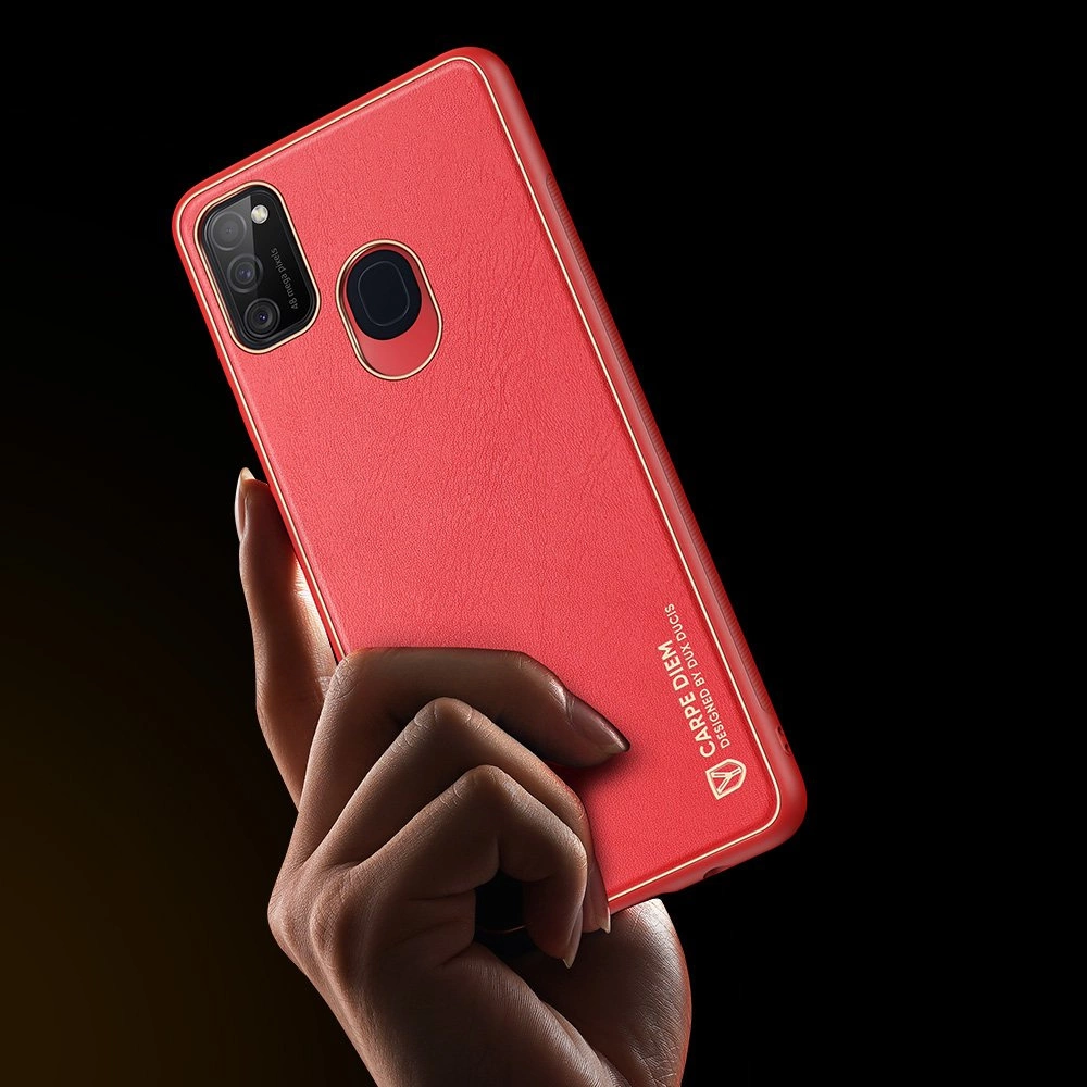 Dux Ducis Yolo elegant case made of soft TPU and PU leather for Samsung Galaxy M30s redeng
