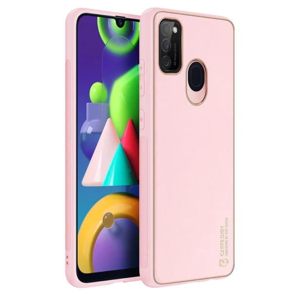 Dux Ducis Yolo elegant case made of soft TPU and PU leather for Samsung Galaxy M30s pinkeng