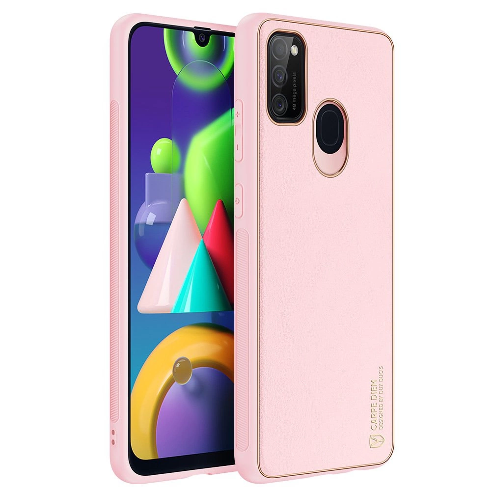 Dux Ducis Yolo elegant case made of soft TPU and PU leather for Samsung Galaxy M30s pinkeng