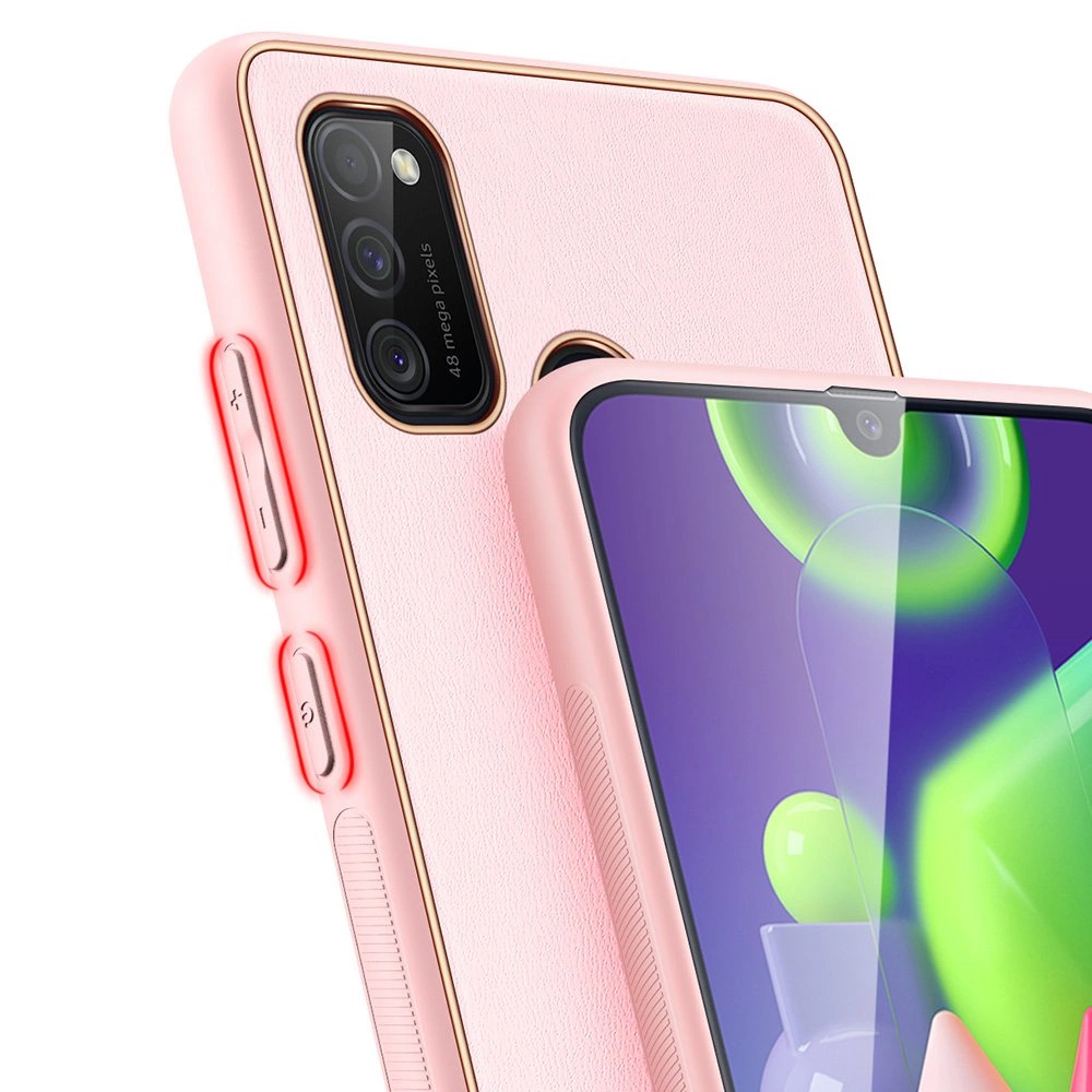Dux Ducis Yolo elegant case made of soft TPU and PU leather for Samsung Galaxy M30s pinkeng