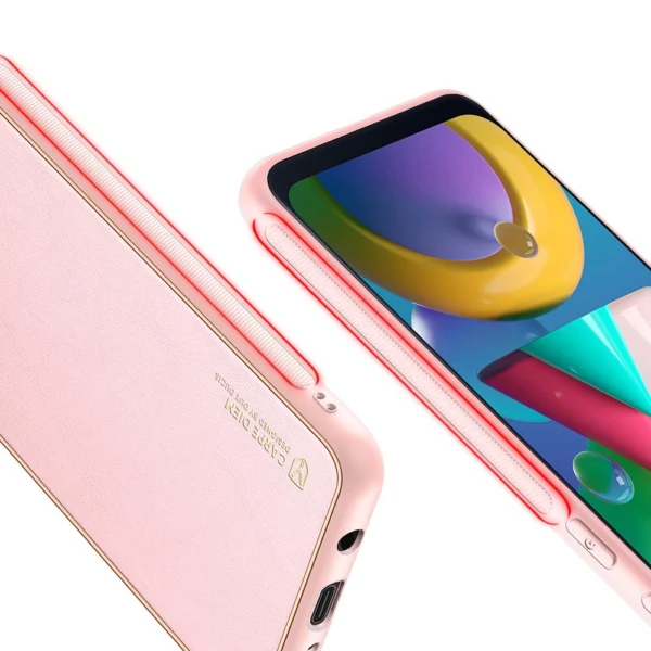 Dux Ducis Yolo elegant case made of soft TPU and PU leather for Samsung Galaxy M30s pinkeng