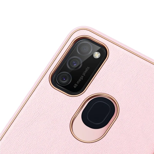 Dux Ducis Yolo elegant case made of soft TPU and PU leather for Samsung Galaxy M30s pinkeng