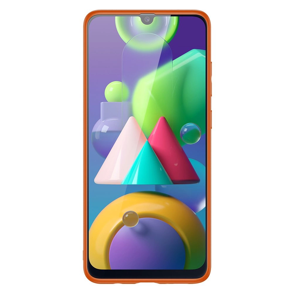 Dux Ducis Yolo elegant case made of soft TPU and PU leather for Samsung Galaxy M30s orangeeng
