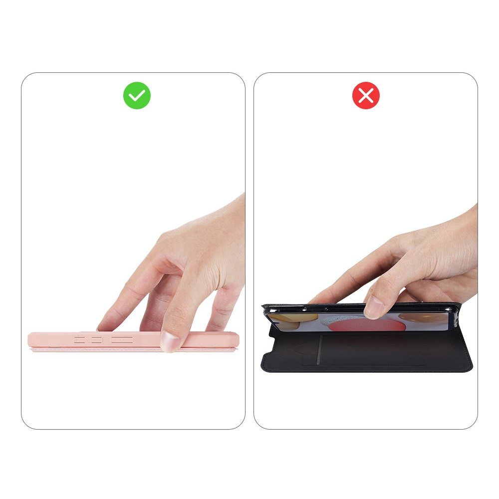 DUX DUCIS Skin X Bookcase type case for Samsung Galaxy A42 5G pinkeng