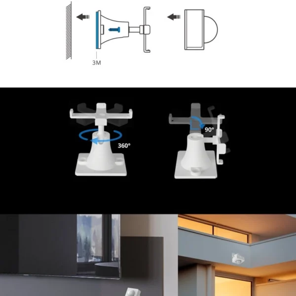 Sonoff stand self-adhesive holder for ZigBee motion sensoreng