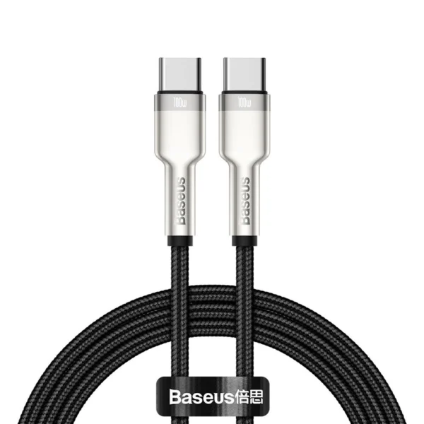 Baseus Cafule Series Metal Data USB-C / USB-C PD QC SCP 100W 5A 1 m cable - blackeng