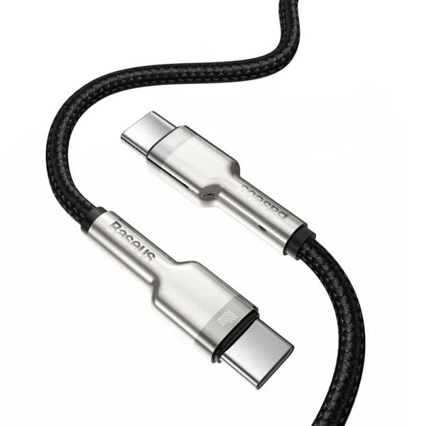 Baseus Cafule Series Metal Data USB-C / USB-C PD QC SCP 100W 5A 1 m cable - blackeng