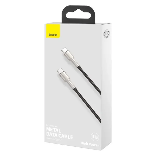 Baseus Cafule Series Metal Data USB-C / USB-C PD QC SCP 100W 5A 1 m cable - blackeng