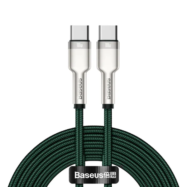 Baseus Cafule Series Metal Data USB-C / USB-C PD QC SCP 100W 5A 2 m cable - greeneng