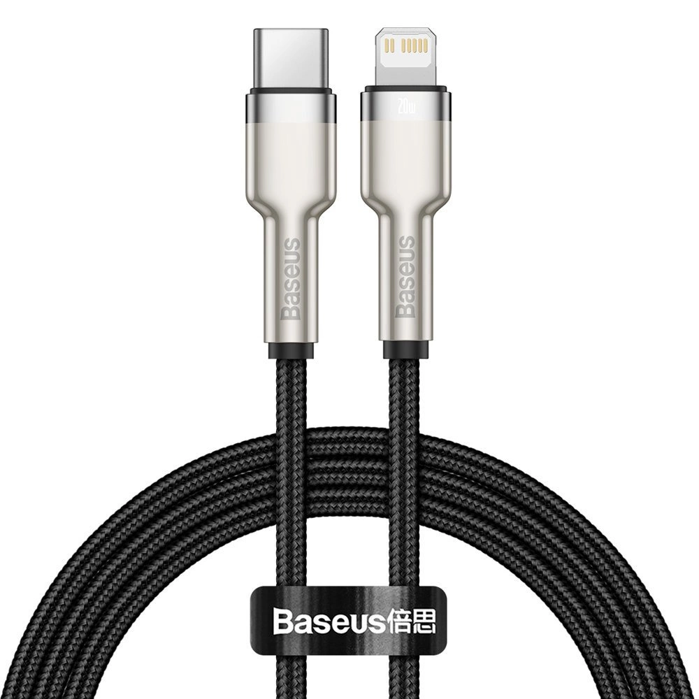 Baseus Cafule Series Metal Data USB-C / Lightning 20W PD cable 1 m - blackeng