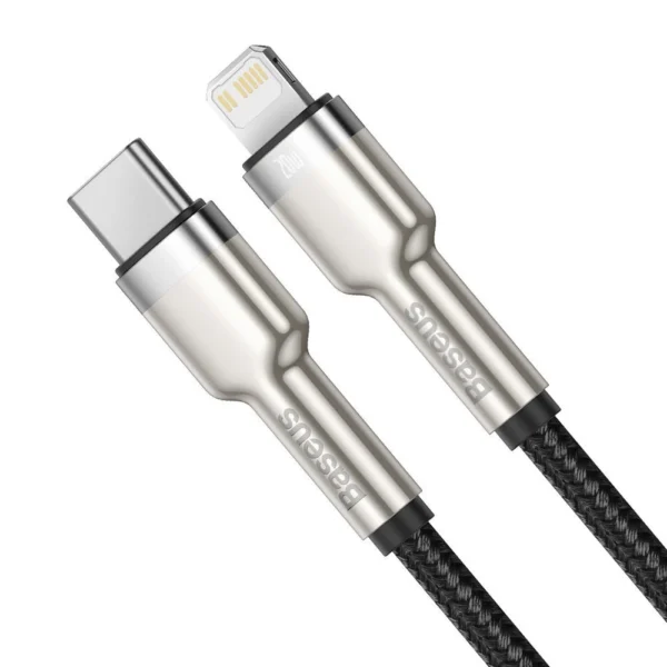 Baseus Cafule Series Metal Data USB-C / Lightning 20W PD cable 1 m - blackeng