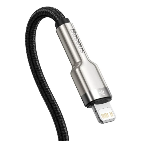 Baseus Cafule Series Metal Data USB-C / Lightning 20W PD cable 1 m - blackeng