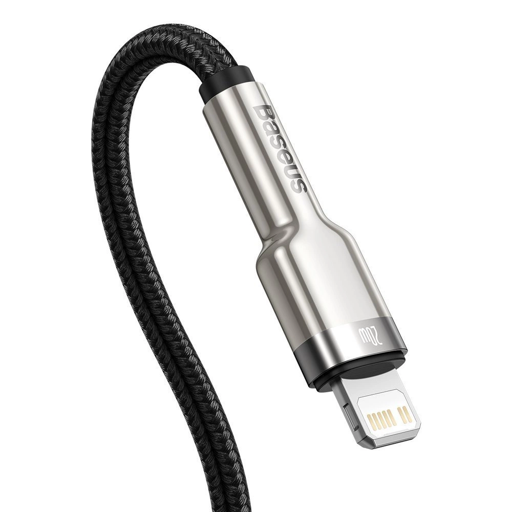 Baseus Cafule Series Metal Data USB-C / Lightning 20W PD cable 1 m - blackeng