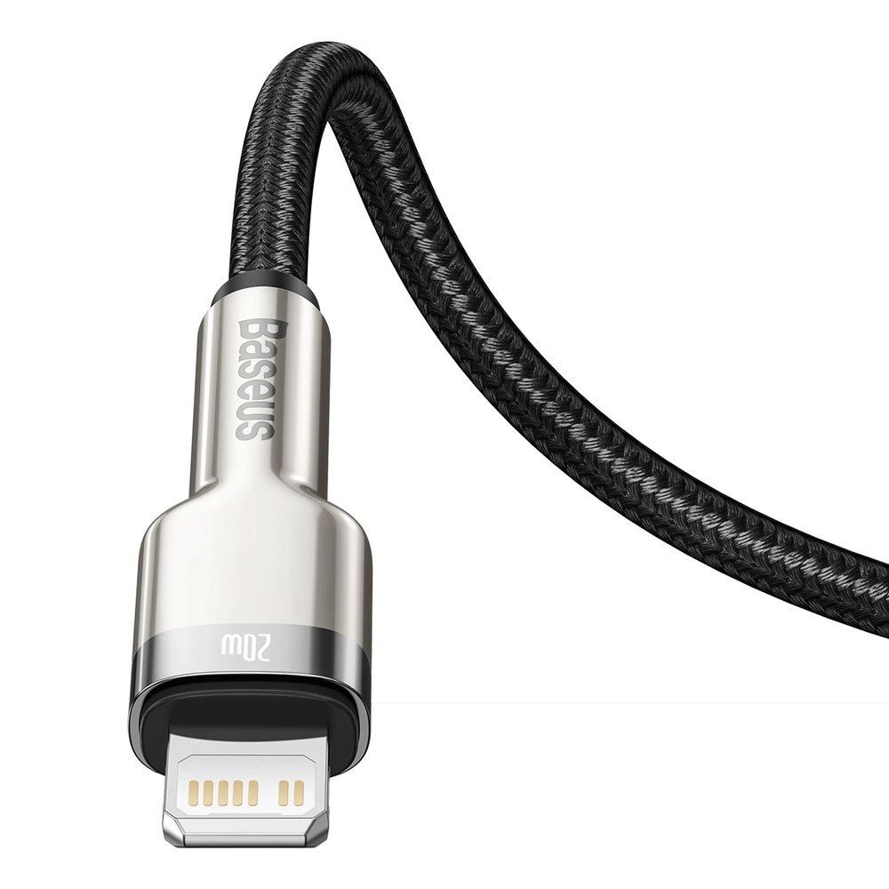 Baseus Cafule Series Metal Data USB-C / Lightning 20W PD cable 1 m - blackeng