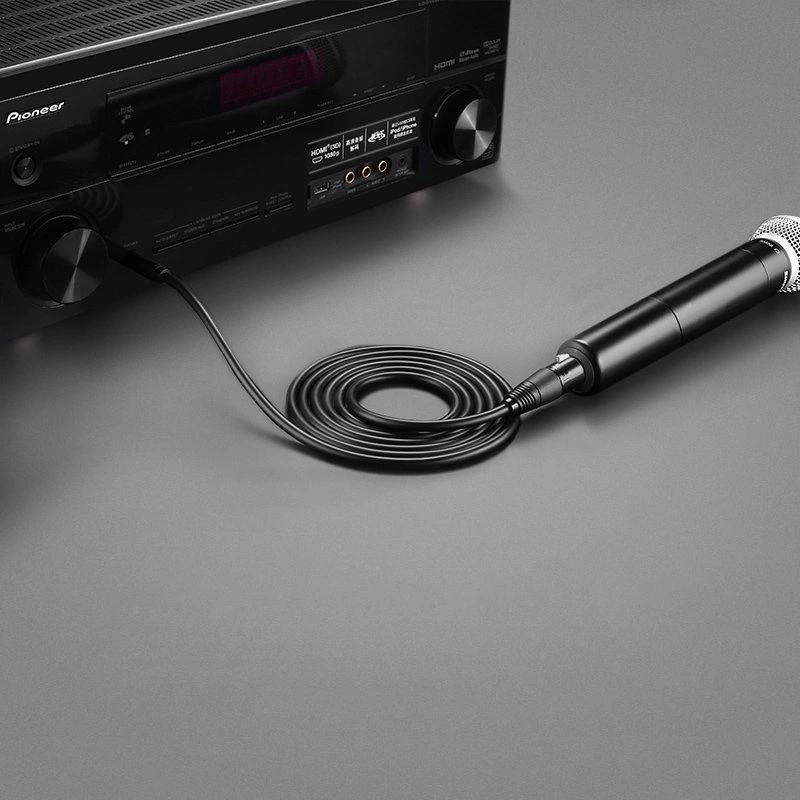 Ugreen audio cable microphone cable XLR (female) - 6.35 mm jack (male) 2 m black (20719 AV131)eng