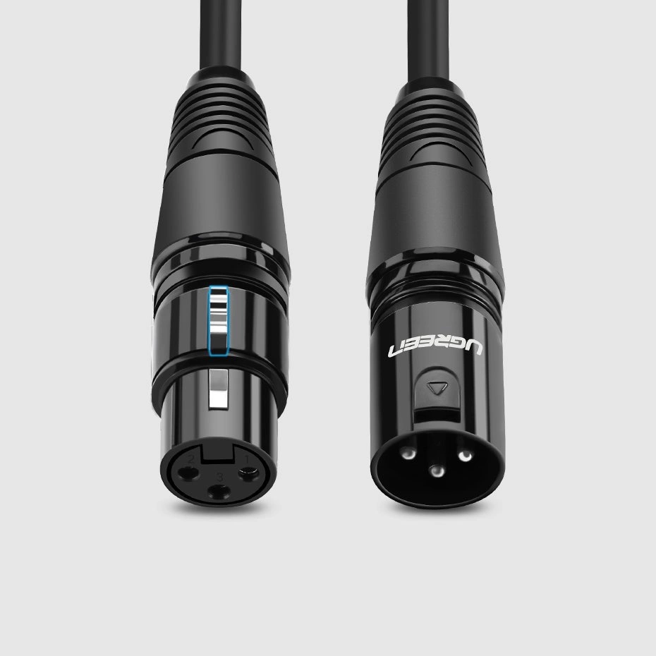 Ugreen AV130 66716 audio XLR (female) - XLR (male) cable for microphone / amplifier 1m - blackeng