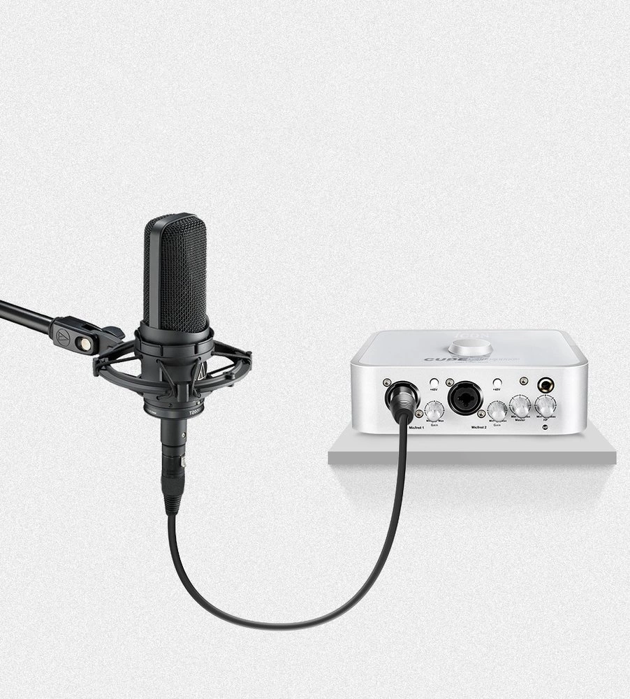 Ugreen AV130 66717 audio XLR (female) - XLR (male) cable for microphone / amplifier 2m - blackeng