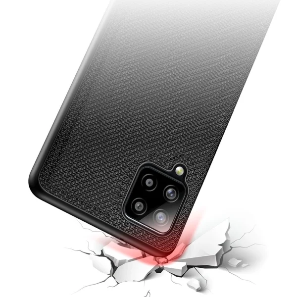 Dux Ducis Fino case covered with nylon material for Samsung Galaxy A42 5G blackeng