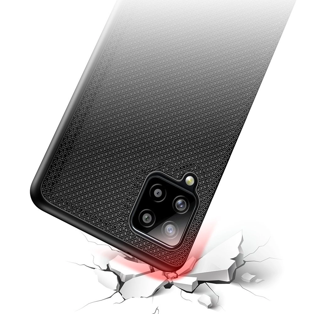 Dux Ducis Fino case covered with nylon material for Samsung Galaxy A42 5G blackeng