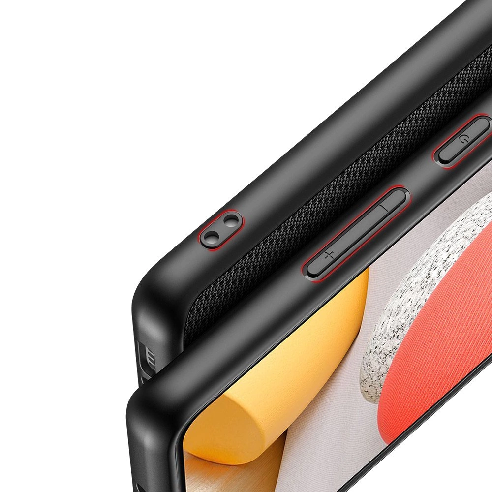 Dux Ducis Fino case covered with nylon material for Samsung Galaxy A42 5G blackeng