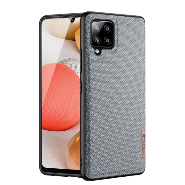 Dux Ducis Fino case covered with nylon material for Samsung Galaxy A42 5G grayeng