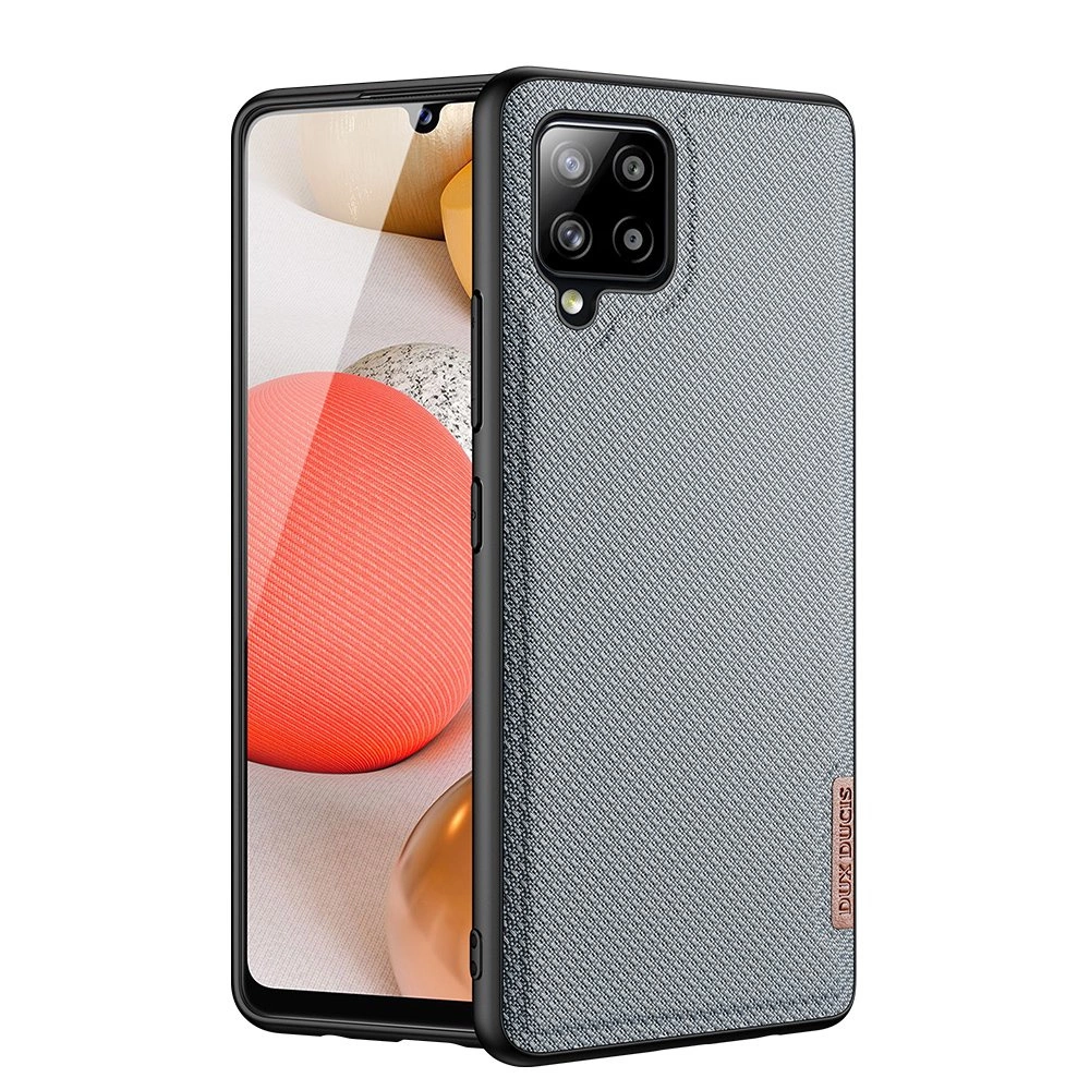 Dux Ducis Fino case covered with nylon material for Samsung Galaxy A42 5G grayeng