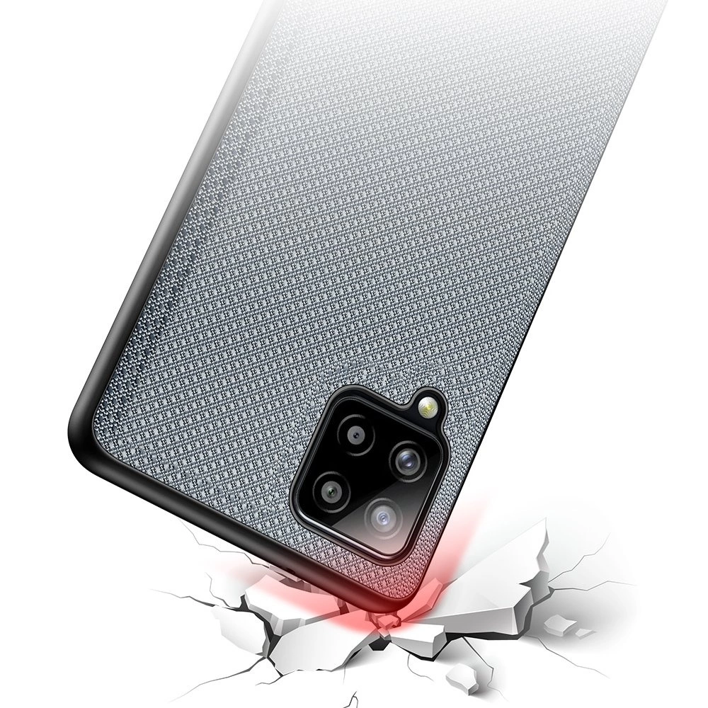 Dux Ducis Fino case covered with nylon material for Samsung Galaxy A42 5G grayeng
