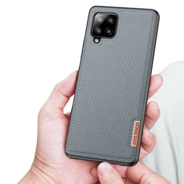 Dux Ducis Fino case covered with nylon material for Samsung Galaxy A42 5G grayeng