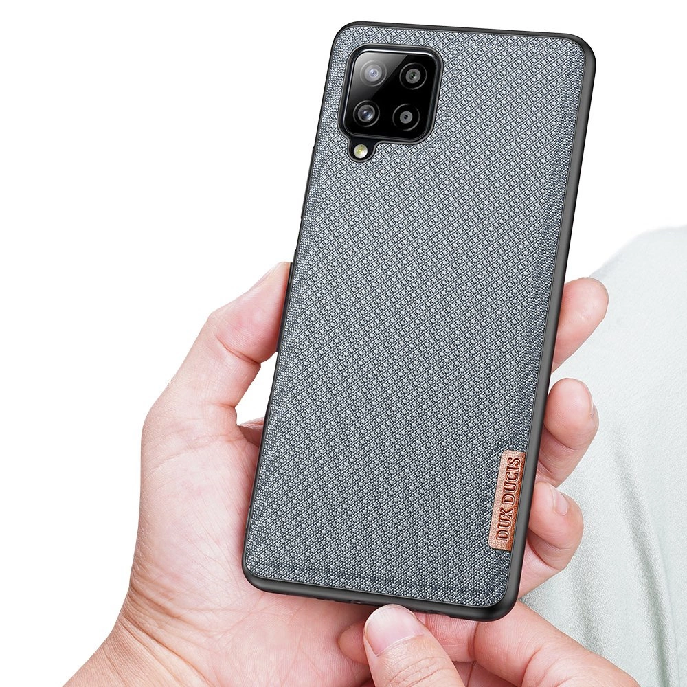 Dux Ducis Fino case covered with nylon material for Samsung Galaxy A42 5G grayeng