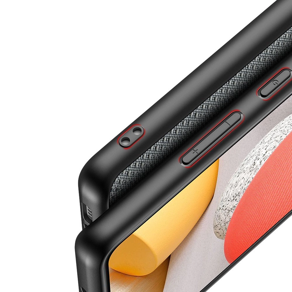 Dux Ducis Fino case covered with nylon material for Samsung Galaxy A42 5G grayeng