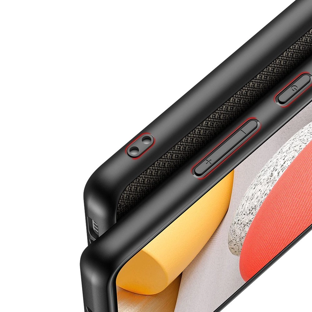 Dux Ducis Fino case covered with nylon material for Samsung Galaxy A42 5G greeneng