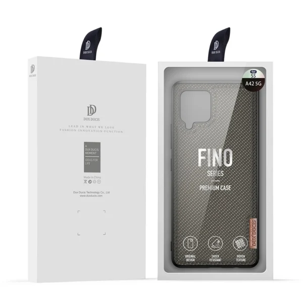 Dux Ducis Fino case covered with nylon material for Samsung Galaxy A42 5G greeneng