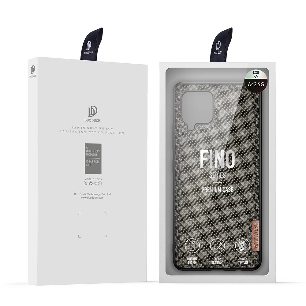 Dux Ducis Fino case covered with nylon material for Samsung Galaxy A42 5G greeneng